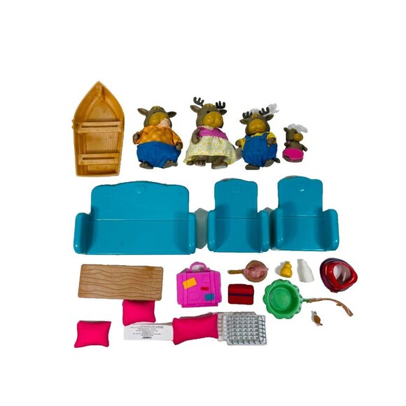 Li'l Woodzeez Happy Camper Playset Animal Figurines and Toy Cars 25pcs - Picture 2 of 16